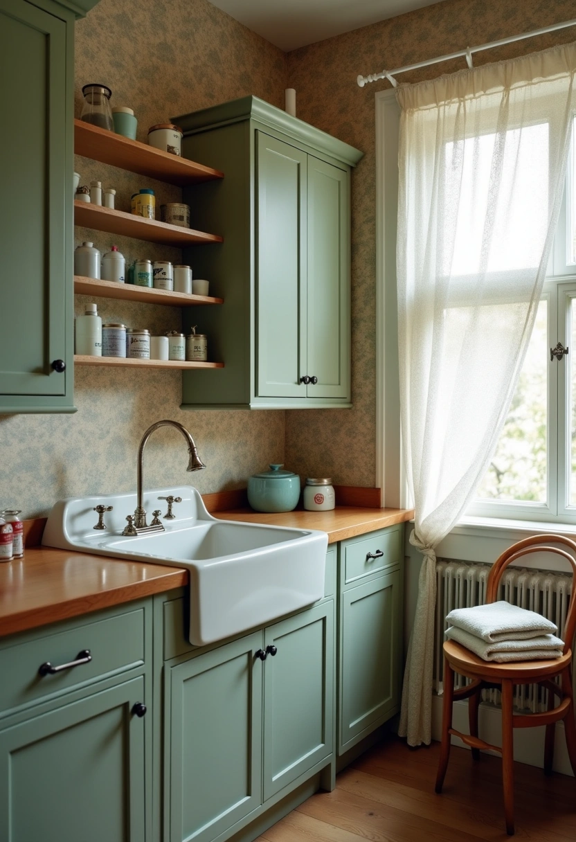 Vintage Laundry Room Decor Ideas 10