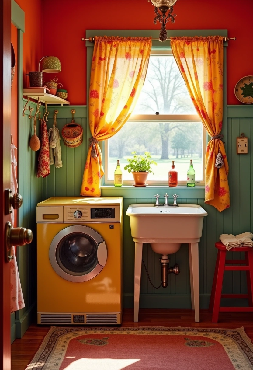 Vintage Laundry Room Decor Ideas 13