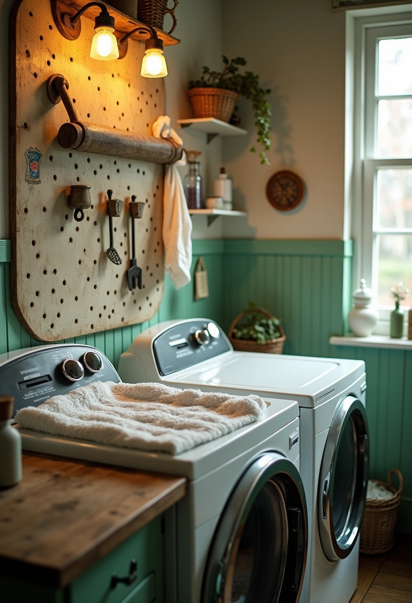 Vintage Laundry Room Decor Ideas 17