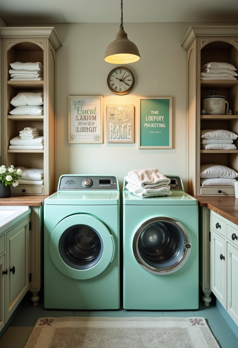 Vintage Laundry Room Decor Ideas 2