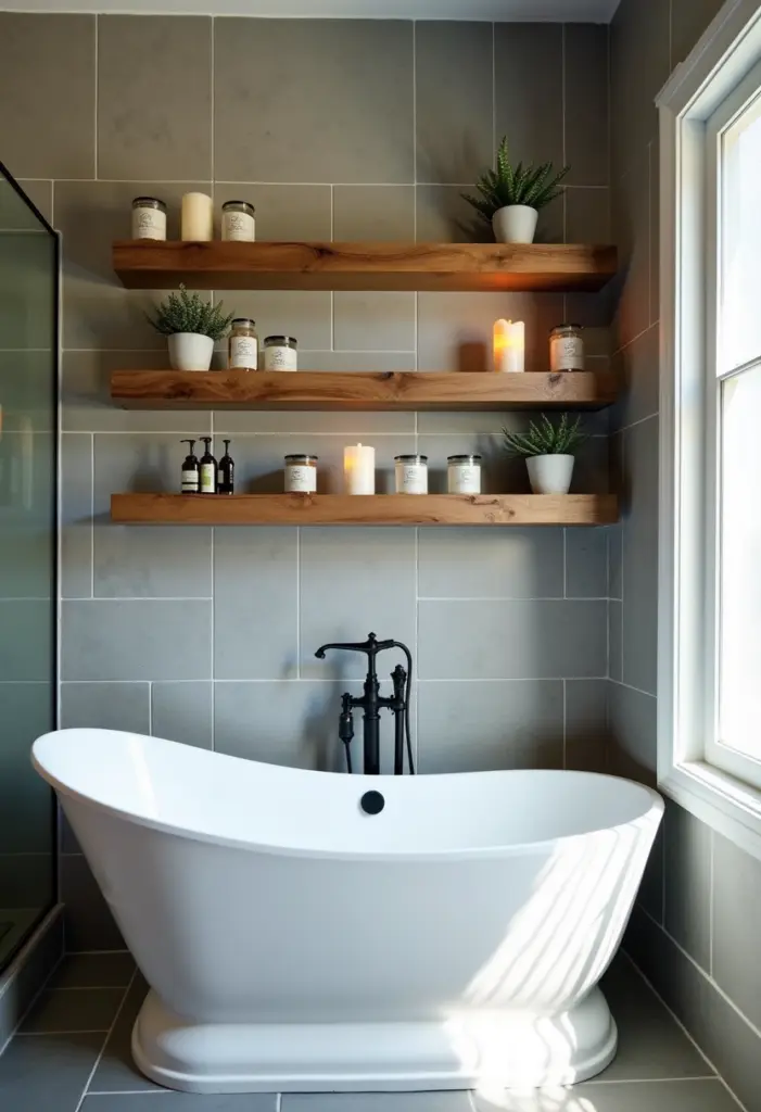 Featured image for Bathroom Floating Shelves Ideas