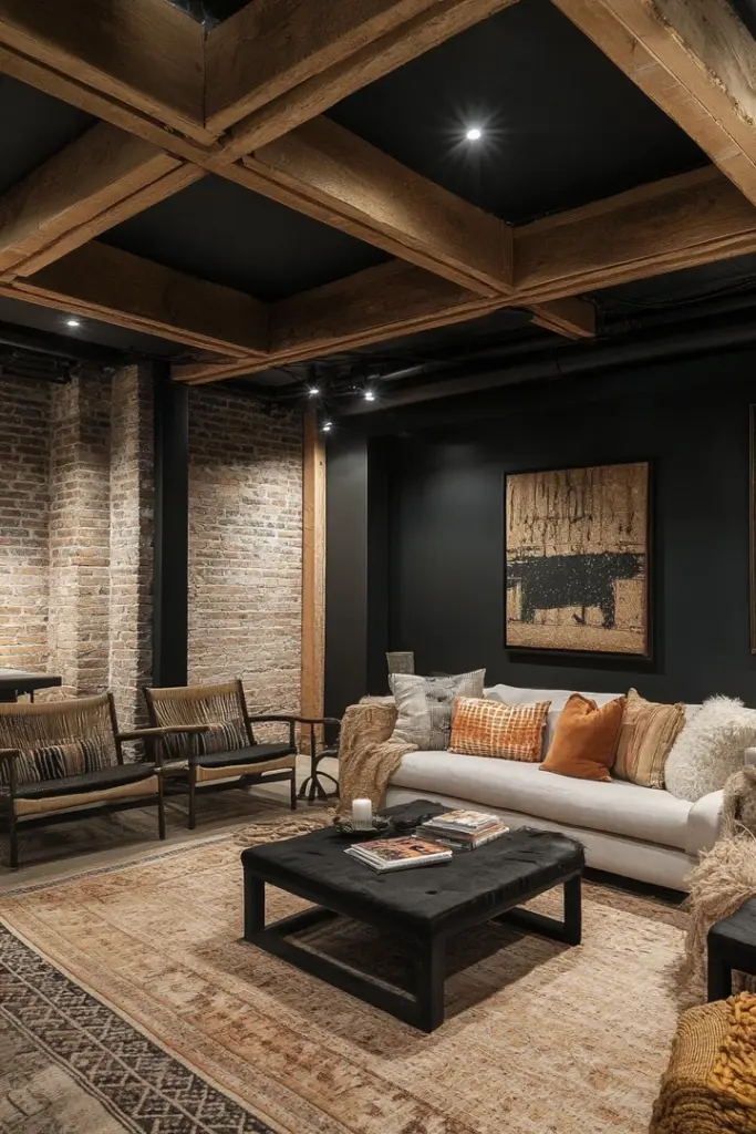 Featured image for Basement Black Ceiling Ideas