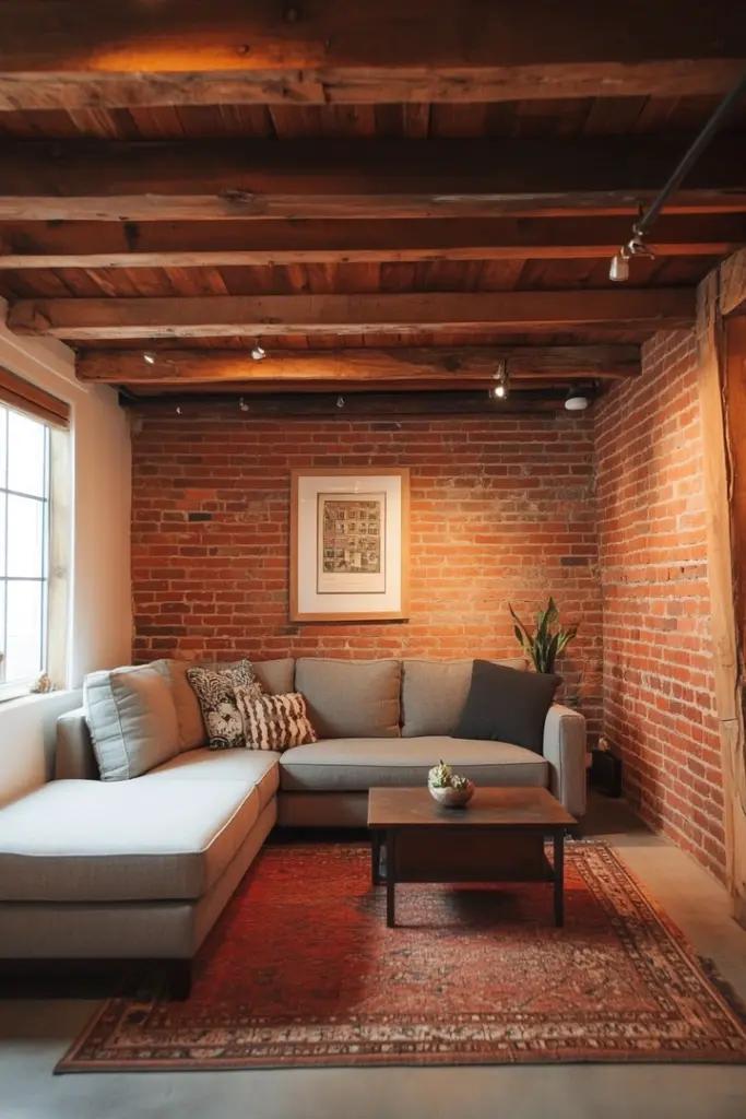 Stunning Basement Brick Wall Ideas to Add Warmth & Character Featured image for Basement Brick Wall Ideas