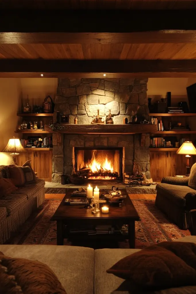 Featured image for Basement Ideas with Fireplace