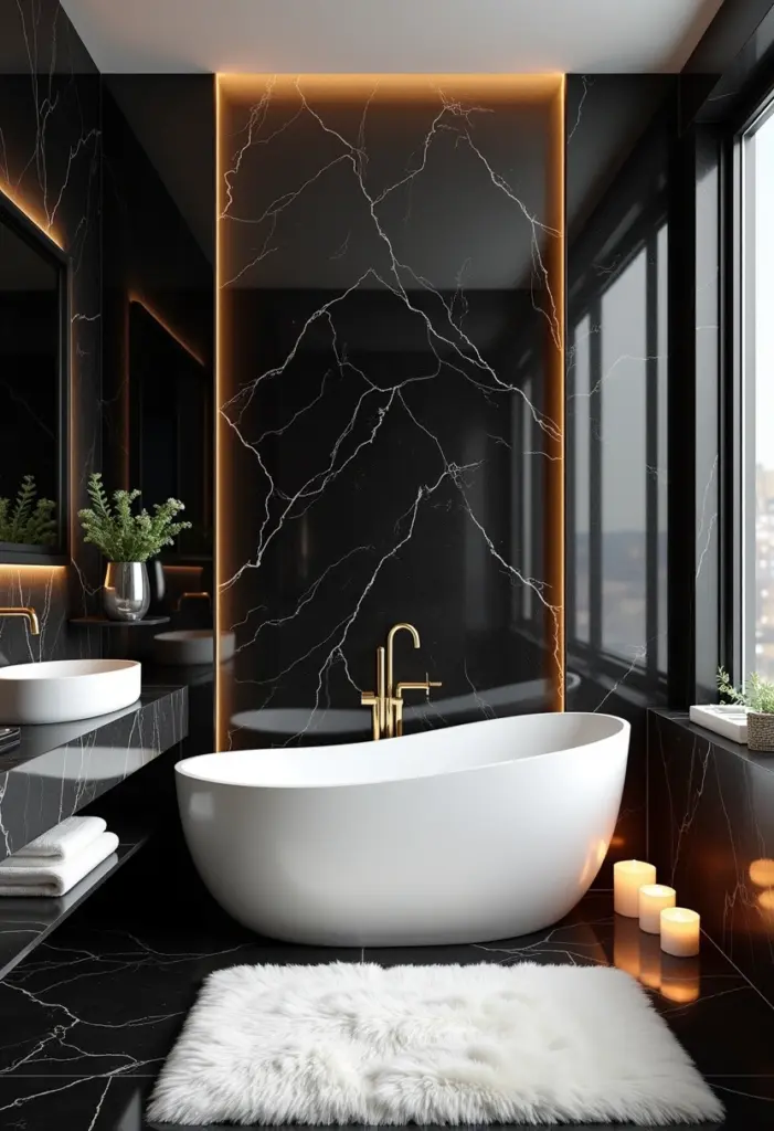 Featured image for Black and White Bathroom Ideas