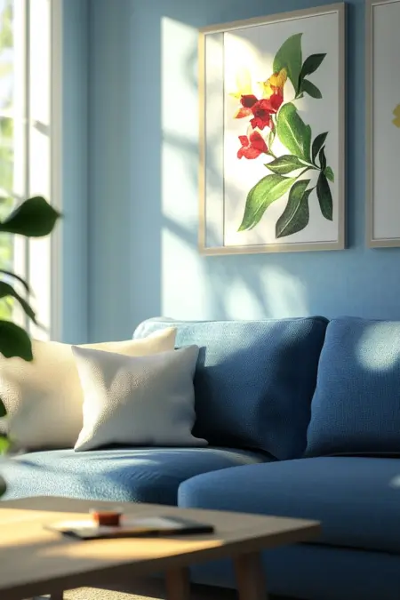 Featured image for Blue Couch Living Room Ideas