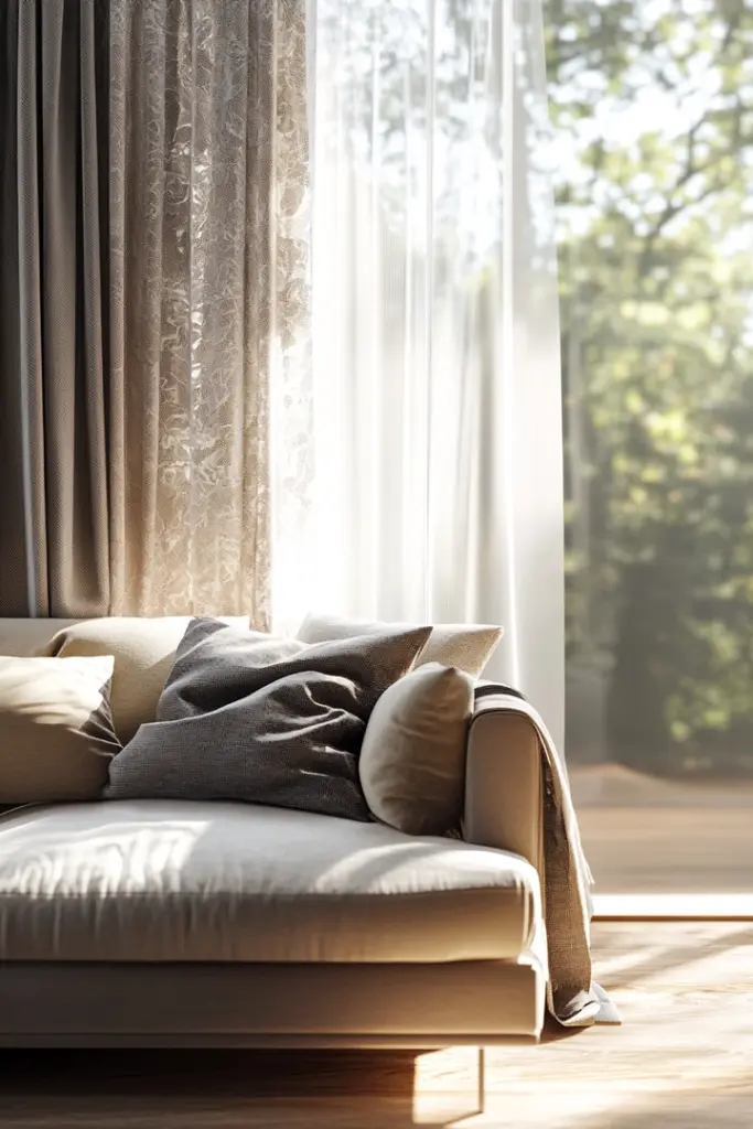 Featured image for Curtain Ideas for a Living Room Behind the Couch Window