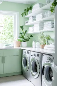 Featured image for Laundry Room with Green Walls: A Comprehensive Guide