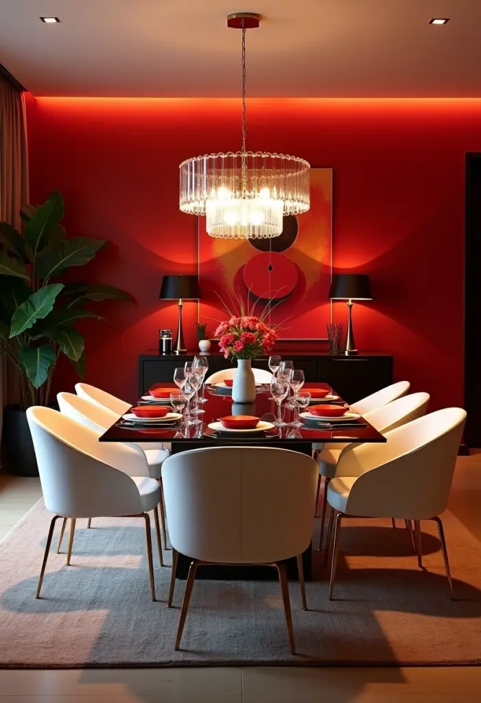 Featured image for Red Dining Room Ideas: Infuse Your Space with Vibrancy and Style